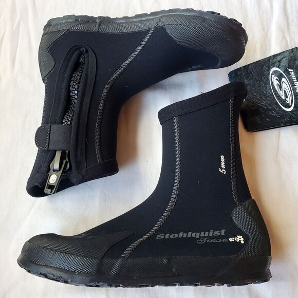 Stohlquist Tideline Women's 5 mm Neoprene Paddle Water Boots Black Size 5 - Picture 5 of 10